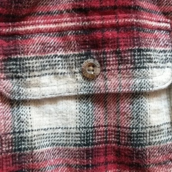Vintage Field & Stream Flannel Shirt Red Plaid XL - Picture 5 of 11